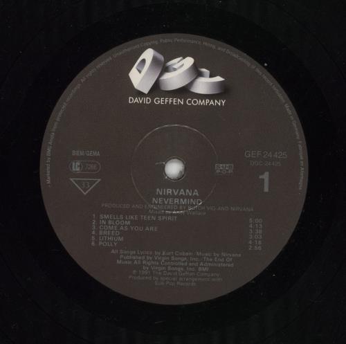 Nirvana (US) Nevermind - EX + Price Sticker vinyl LP album (LP record) UK NIRLPNE655488