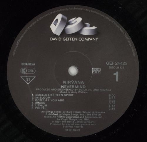 Nirvana (US) Nevermind - VG vinyl LP album (LP record) Dutch NIRLPNE872856
