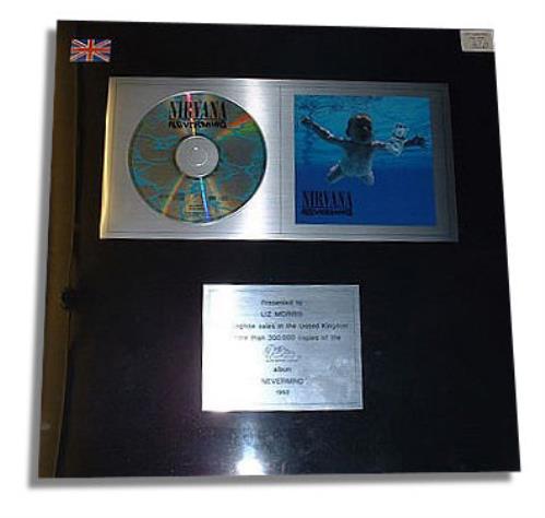 Nirvana (US) Nevermind award disc UK NIRAWNE245354