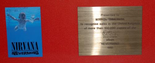 Nirvana (US) Nevermind in-house award disc UK NIRAINE245356