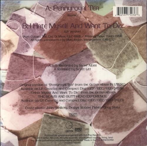 Nirvana (US) Pennyroyal Tea - RSD 7" vinyl single (7 inch record / 45) UK NIR07PE857233