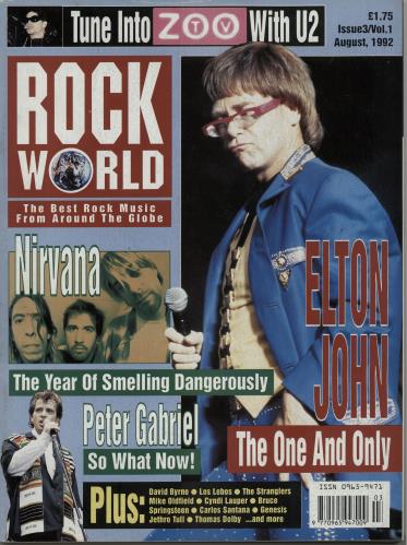 Nirvana (US) Rock World - August 1992 magazine UK NIRMARO643870