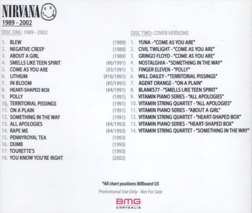 Nirvana (US) The Music Of Nirvana CD-R acetate US NIRCRTH650364