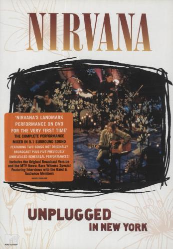 Nirvana (US) Unplugged In New York DVD UK NIRDDUN419842