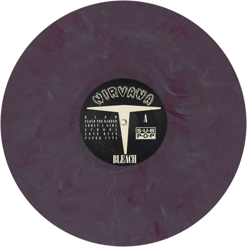 Nirvana (US) Bleach Purple & Grey Marble Vinyl US vinyl LP album (LP