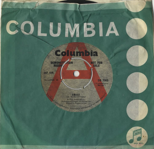 Nita Pascalli Amaxa 7" vinyl single (7 inch record / 45) UK NP107AM474322
