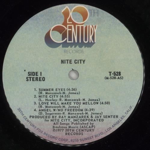 Nite City Nite City vinyl LP album (LP record) US NK-LPNI872862