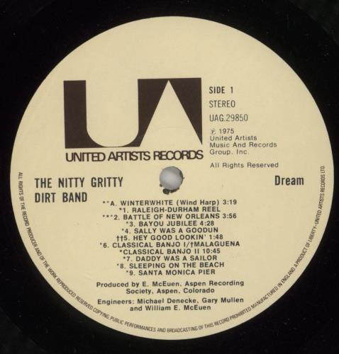 Nitty Gritty Dirt Band Dream vinyl LP album (LP record) UK NGDLPDR457351