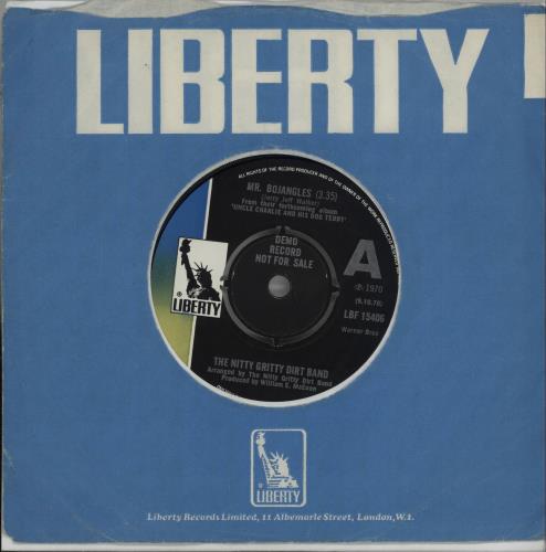 Nitty Gritty Dirt Band Mr. Bojangles - A Label 7" vinyl single (7 inch record / 45) UK NGD07MR661132
