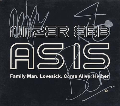 Nitzer Ebb As Is - Autographed CD single (CD5 / 5") US EBBC5AS398082