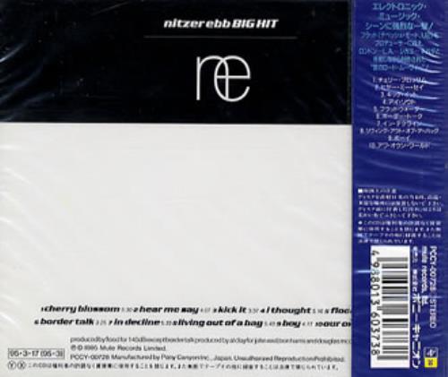 Nitzer Ebb Big Hit CD album (CDLP) Japanese EBBCDBI40530