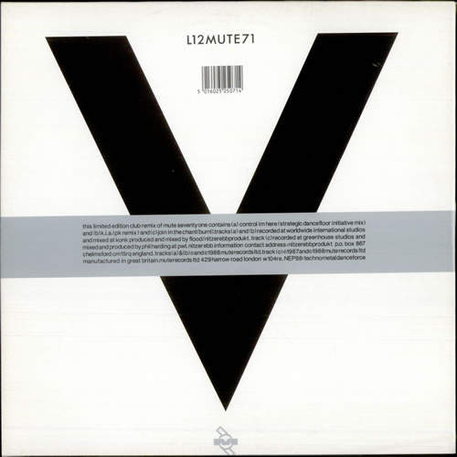 Nitzer Ebb Control I'm Here 12" vinyl single (12 inch record / Maxi-single) UK EBB12CO108751