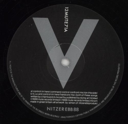 Nitzer Ebb Control I'm Here 12" vinyl single (12 inch record / Maxi-single) UK EBB12CO862513