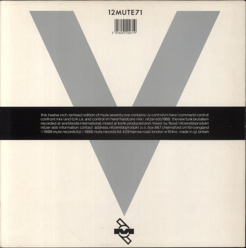Nitzer Ebb Control I'm Here 12" vinyl single (12 inch record / Maxi-single) UK EBB12CO862513