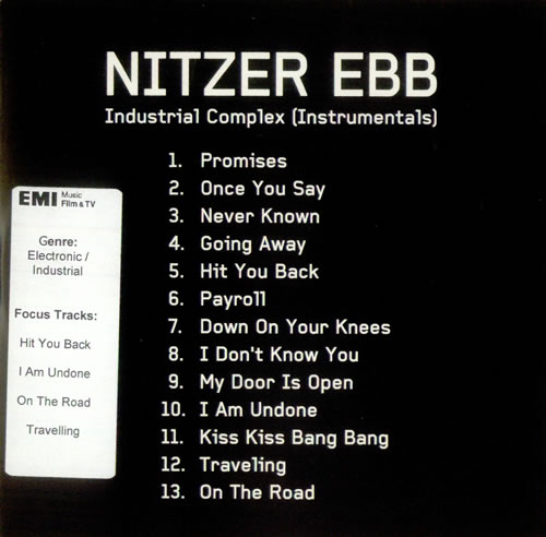 Nitzer Ebb Industrial Complex 2 CD album set (Double CD) US EBB2CIN535380