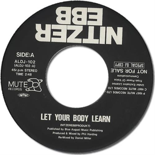 Nitzer Ebb Let Your Body Learn 7" vinyl single (7 inch record / 45) Japanese EBB07LE397894