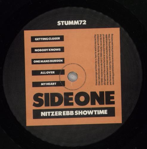 Nitzer Ebb Showtime vinyl LP album (LP record) UK EBBLPSH465311