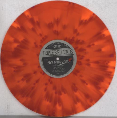 No Pressure No Pressure - Orange and Red with Violet Splatter Vinyl vinyl LP album (LP record) US 6QLLPNO836492