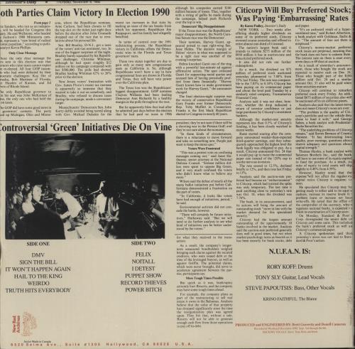 No Use For A Name Incognito - White Vinyl - Shrink vinyl LP album (LP record) US 2OOLPIN869922