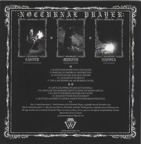Nocturnal Prayer Advance On Weakened Foes vinyl LP album (LP record) Lithuanian 84DLPAD865664