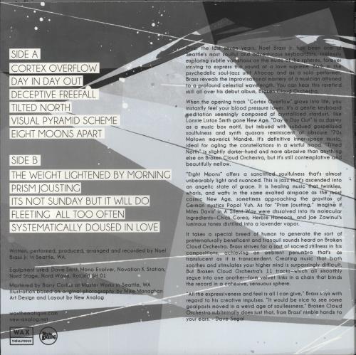 Noel Brass Jr. Broken Cloud Orchestra - 180gm Soulgazer Blue Vinyl vinyl LP album (LP record) US 8TILPBR857530