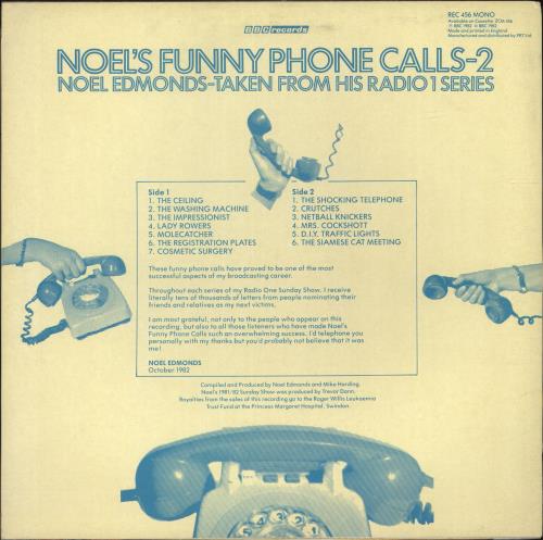 Noel Edmonds Noel's Funny Phone Calls 2 vinyl LP album (LP record) UK NE2LPNO692775