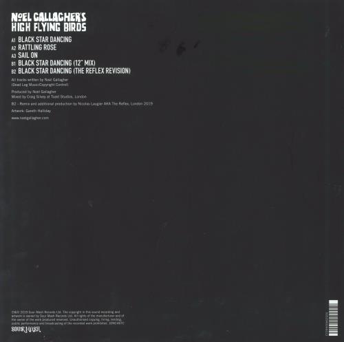 Noel Gallagher Black Star Dancing - Black Vinyl 12" vinyl single (12 inch record / Maxi-single) UK NGL12BL798841