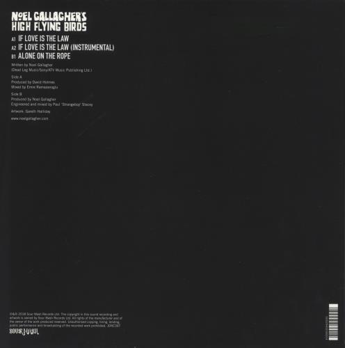 Noel Gallagher If Love Is The Law 12" vinyl single (12 inch record / Maxi-single) UK NGL12IF881574