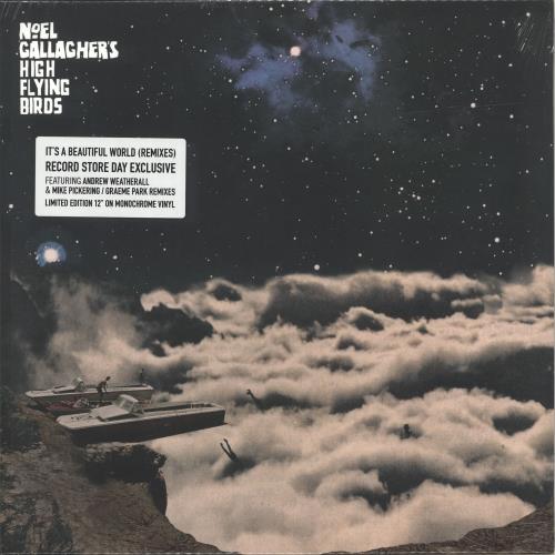 Noel Gallagher It's A Beautiful World (Remixes) - RSD18 - Monochrome Vinyl - Sealed 12" vinyl single (12 inch record / Maxi-single) UK NGL12IT694927