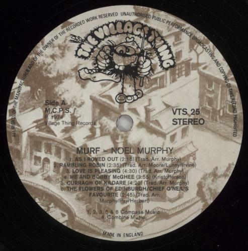Noel Murphy Murf vinyl LP album (LP record) UK NMPLPMU755481