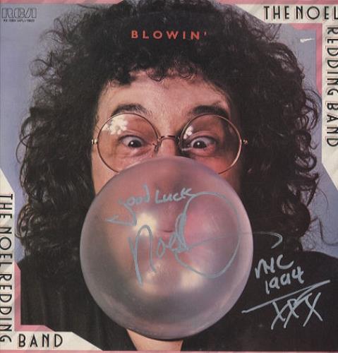 Noel Redding Blowin - Autographed Sleeve vinyl LP album (LP record) UK NOELPBL433145