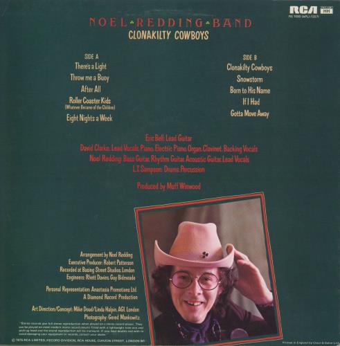 Noel Redding Clonakilty Cowboys vinyl LP album (LP record) UK NOELPCL805999