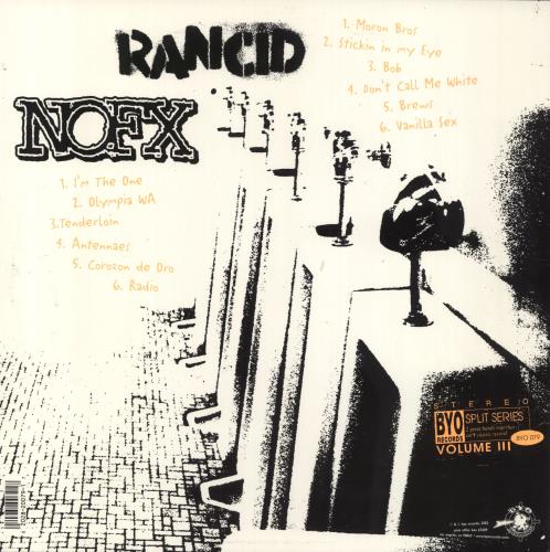 NoFX BYO Split Series Volume III vinyl LP album (LP record) US NFXLPBY827152