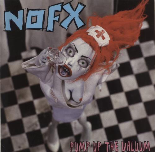 NoFX Pump Up The Valuum - Cyan Vinyl vinyl LP album (LP record) UK NFXLPPU879909