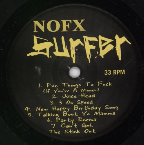 NoFX Surfer - EX 7" vinyl single (7 inch record / 45) US NFX07SU891753