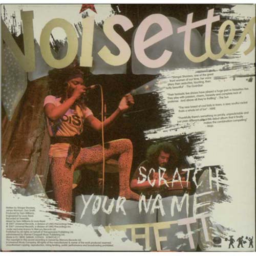 Noisettes Scratch Your Name CD single (CD5 / 5") UK NO5C5SC406397
