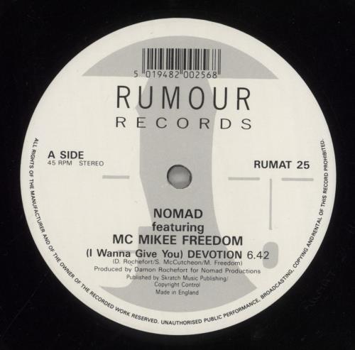 Nomad (I Wanna Give You) Devotion 12" vinyl single (12 inch record / Maxi-single) UK NOM12IW298090
