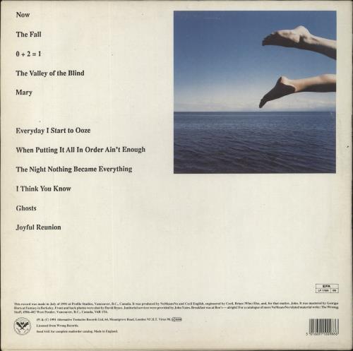 Nomeansno 0 + 2 = 1 [Zero Plus Two Equals One] - Complete vinyl LP album (LP record) UK NOQLPZE863231