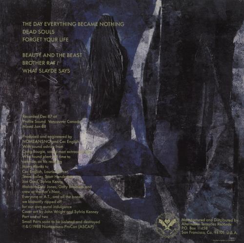 Nomeansno The Day Everything Became Nothing 12" vinyl single (12 inch record / Maxi-single) US NOQ12TH834171