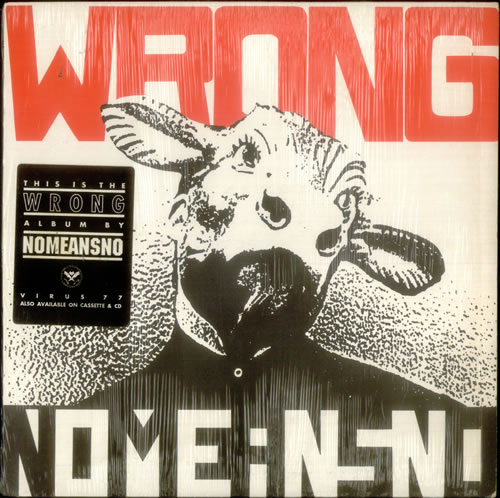 Nomeansno Wrong vinyl LP album (LP record) US NOQLPWR548415