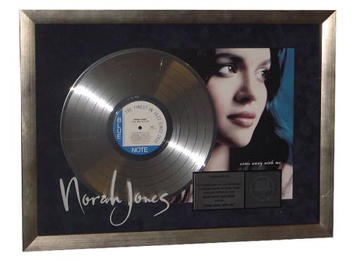 Norah Jones Come Away With Me award disc US NRJAWCO432249