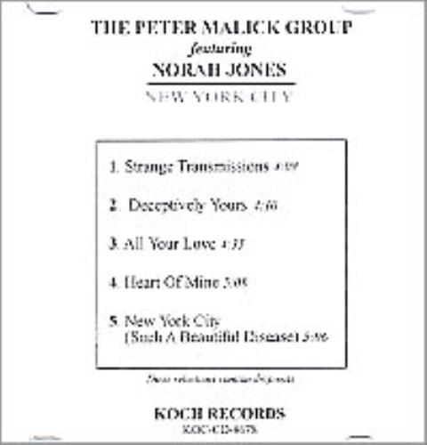 Norah Jones New York City CD-R acetate US NRJCRNE253135