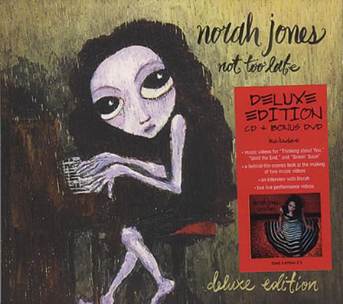 Norah Jones Not Too Late 2-disc CD/DVD set UK NRJ2DNO386467
