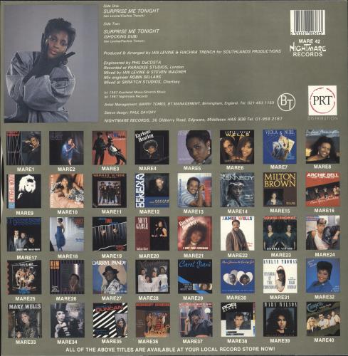 Norma Lewis Surprise Me Tonight 12" vinyl single (12 inch record / Maxi-single) UK NP412SU725625