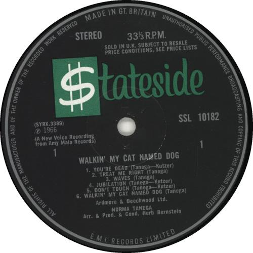 Norma Tanega Walkin' My Cat Named Dog vinyl LP album (LP record) UK NRTLPWA698664
