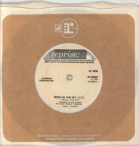 Norman Greenbaum Spirit In The Sky - Solid Centre 7" vinyl single (7 inch record / 45) UK NGB07SP851567