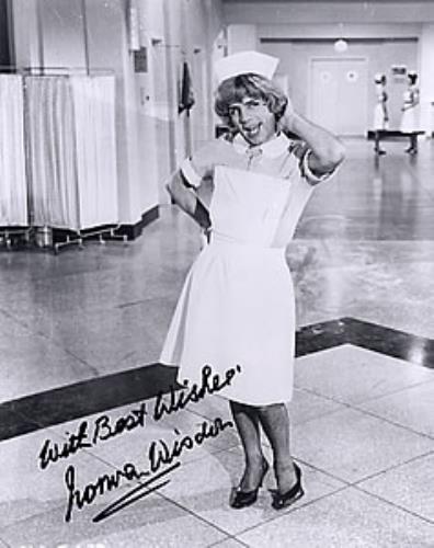 Norman Wisdom Autographed Nurse Photograph photograph UK N/WPHAU259604