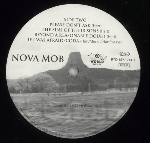 Nova Mob Nova Mob vinyl LP album (LP record) German MOBLPNO874054