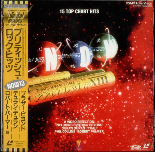 Now That's What I Call Music 13 Thirteen laserdisc / lazerdisc Japanese N.WLZTH546203