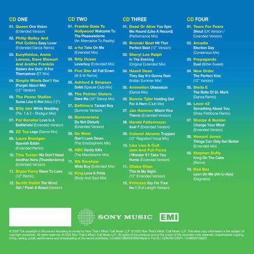 Now That's What I Call Music NOW 12" 80s 1985 Part One - Sealed 4-CD album set UK N.W4CNO869218